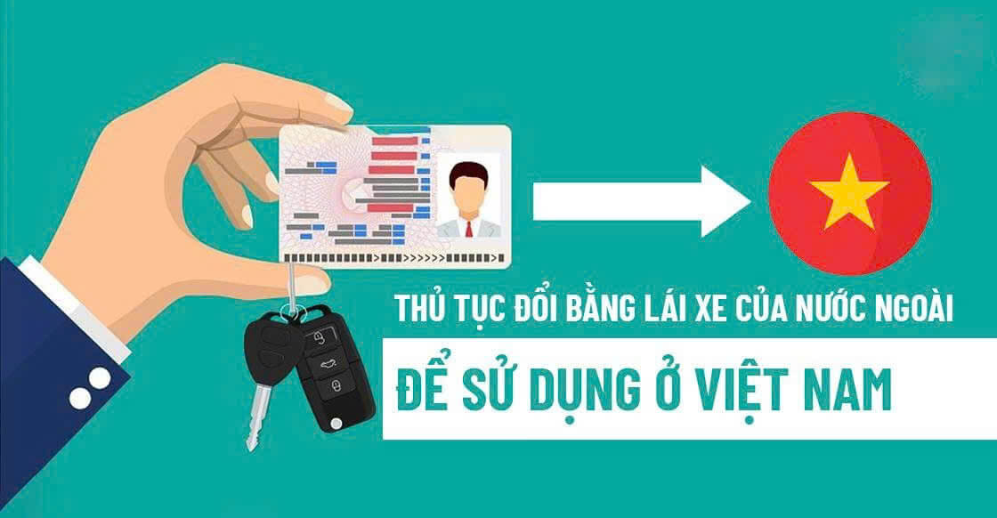 đổi bằng lái nước ngoài sang việt nam